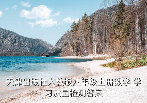 天津市質(zhì)量監(jiān)測(cè)答案，天津市八年級(jí)上冊(cè)數(shù)學(xué)學(xué)習(xí)質(zhì)量監(jiān)測(cè)答案