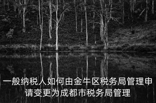 一般納稅人如何由金牛區稅務局管理申請變更為成都市稅務局管理