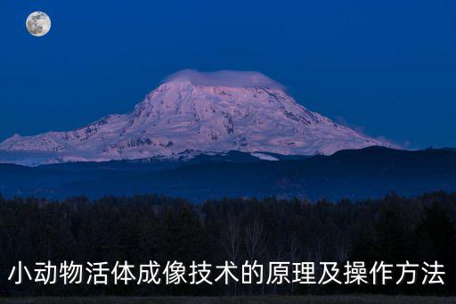 小動物活體成像技術(shù)的原理及操作方法