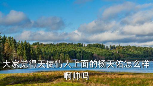大家覺得天使情人上面的楊天佑怎么樣啊帥嗎