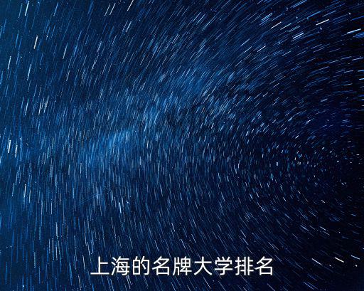在上海市高校排行榜，上海高校排行榜