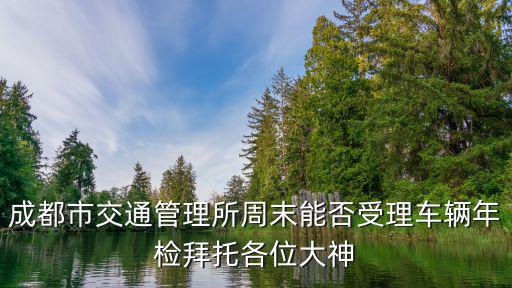 成都市交通管理所周末能否受理車輛年檢拜托各位大神