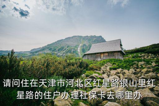 請問住在天津市河北區(qū)紅星路銀山里紅星路的住戶辦理社保卡去哪里辦