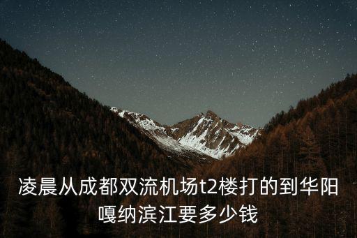 凌晨從成都雙流機場t2樓打的到華陽嘎納濱江要多少錢