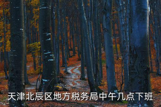 天津北辰區地方稅務局中午幾點下班