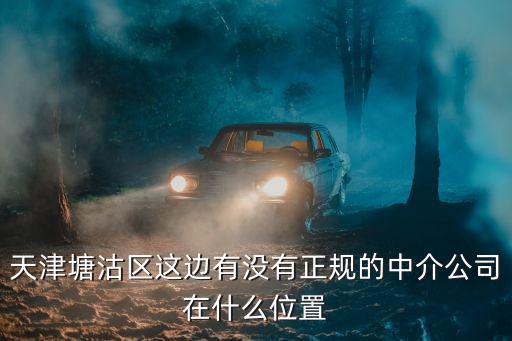 天津塘沽區(qū)這邊有沒有正規(guī)的中介公司在什么位置