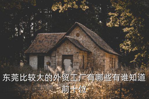 東莞做外貿(mào)進(jìn)出口的哪里多，請(qǐng)問一下東莞哪個(gè)地方比較多做外貿(mào)衣服的啊
