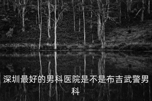 深圳最好的男科醫(yī)院是不是布吉武警男科
