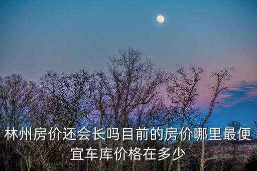 林州房價還會長嗎目前的房價哪里最便宜車庫價格在多少