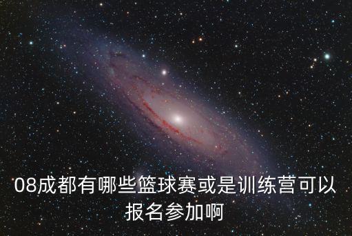 08成都有哪些籃球賽或是訓練營可以報名參加啊