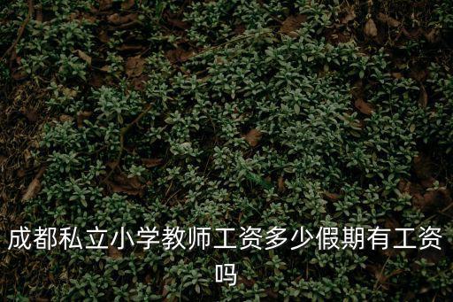 成都私立小學教師工資多少假期有工資嗎
