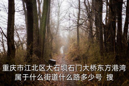 重慶市江北區(qū)大石壩石門大橋東方港灣屬于什么街道什么路多少號(hào)  搜
