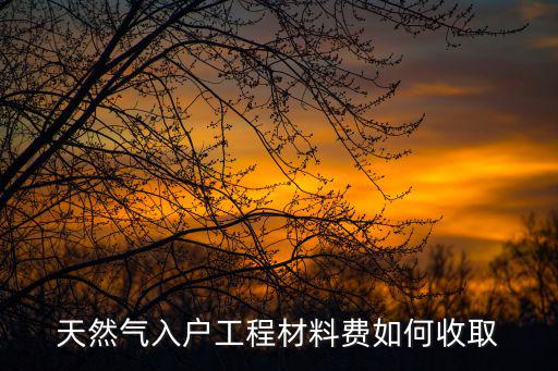 深圳天然氣入戶費施工收費標準，天然氣入戶工程材料費如何收取