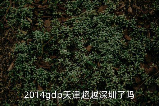 2014gdp天津超越深圳了嗎