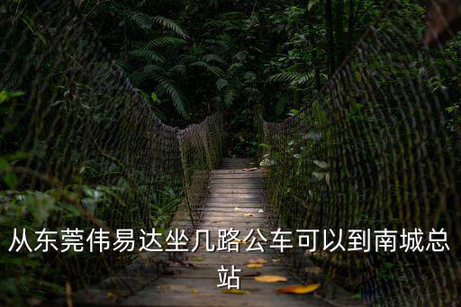 從東莞偉易達坐幾路公車可以到南城總站