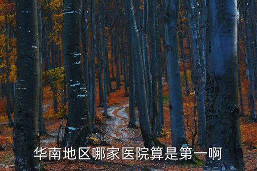 華南地區哪家醫院算是第一啊