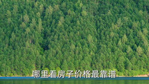 哪里看房子價(jià)格最靠譜