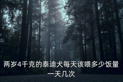 兩歲4千克的泰迪犬每天該喂多少飯量一天幾次