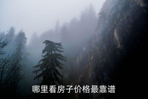 哪里看房子價格最靠譜