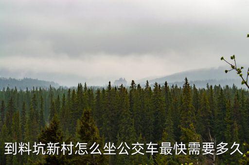 深圳白石洲到寶安料坑新村坐什么車，白石州附近有沒有到料坑新村