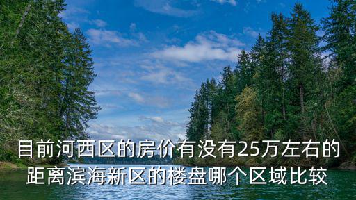 目前河西區的房價有沒有25萬左右的距離濱海新區的樓盤哪個區域比較