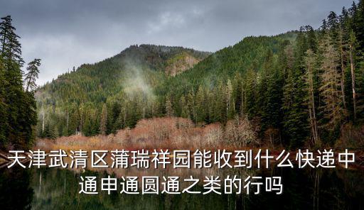 天津武清區蒲瑞祥園能收到什么快遞中通申通圓通之類的行嗎