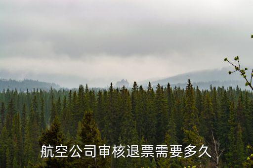 深圳航空退票審核要多久，網上訂的機票航班取消了全額退款審核需要多久