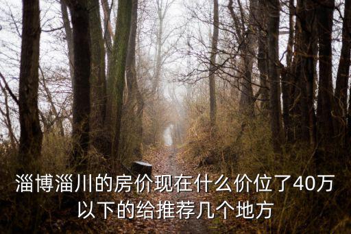 淄博淄川的房?jī)r(jià)現(xiàn)在什么價(jià)位了40萬以下的給推薦幾個(gè)地方