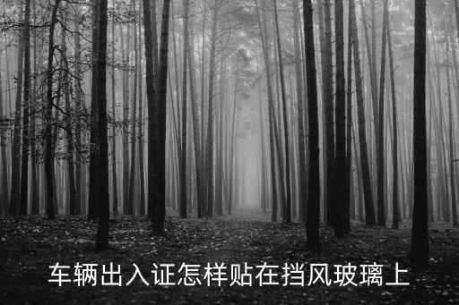 車輛出入證怎樣貼在擋風玻璃上
