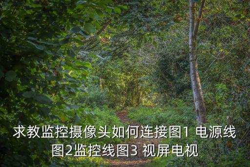 求教監控攝像頭如何連接圖1 電源線圖2監控線圖3 視屏電視