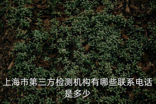 上海市第三方計量檢測機構，上海市第三方檢測機構有哪些聯系電話是多少