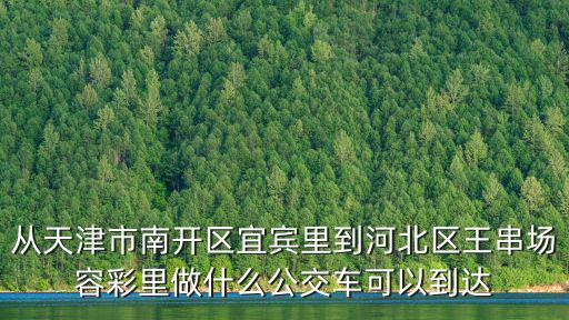 從天津市南開區宜賓里到河北區王串場容彩里做什么公交車可以到達