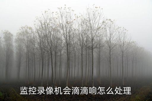 監控錄像機會滴滴響怎么處理
