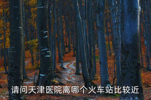 請問天津醫院離哪個火車站比較近