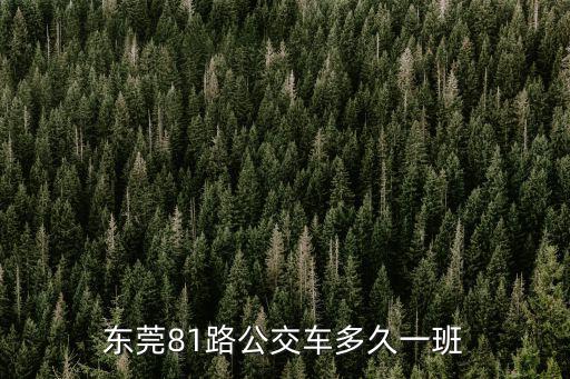 東莞812公交車時間表，公交812末班車幾點啊