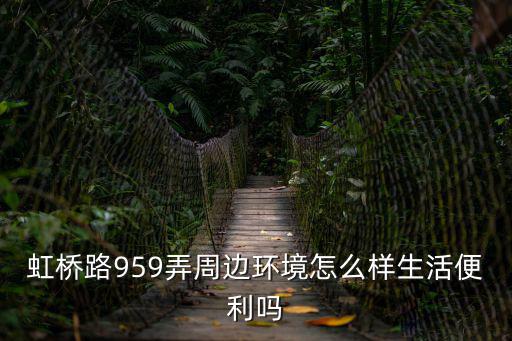 虹橋路959弄周邊環境怎么樣生活便利嗎