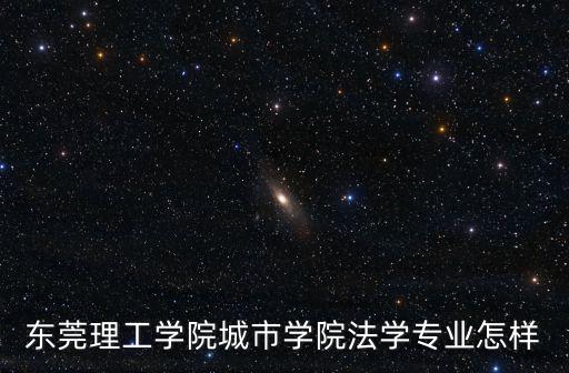 東莞理工學院城市學院法學專業(yè)怎樣