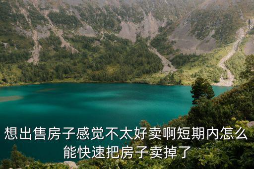如何賣出房?jī)r(jià)，如何在一個(gè)月內(nèi)賣掉房子