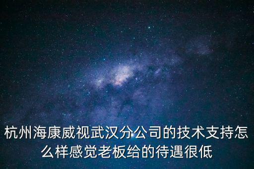 海康威視武漢分公司待遇怎么樣，面試上了海康威視武漢辦事處的軟件測試工程師但是待遇的話我開