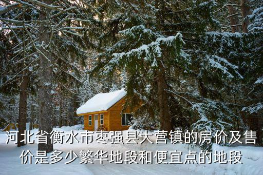 衡水哪個縣城房價最高，衡水故城縣房價