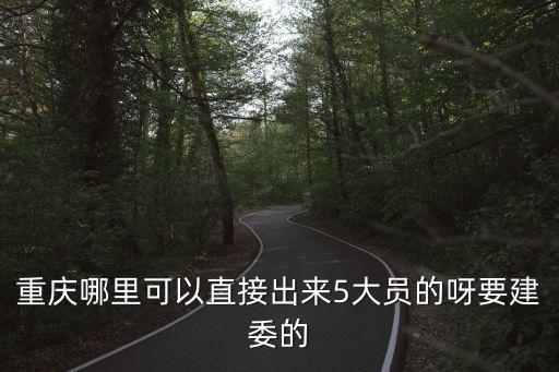 重慶市建委 宣傳處，重慶哪里可以直接出來5大員的呀要建委的