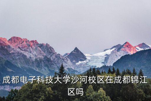 成都電子科技大學沙河校區(qū)在成都錦江區(qū)嗎