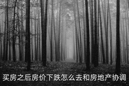 買房之后房價下跌怎么去和房地產協調
