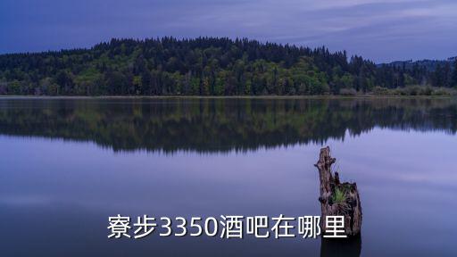 東莞3350酒吧，東莞這邊的酒吧在哪些地方