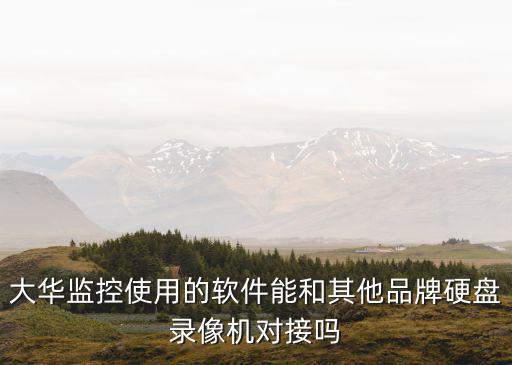 大華監(jiān)控使用的軟件能和其他品牌硬盤錄像機對接嗎