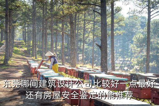 東莞哪間建筑設計公司比較好一點最好還有房屋安全鑒定的能推薦