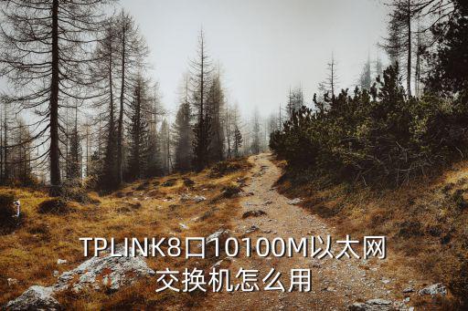 TPLINK8口10100M以太網交換機怎么用