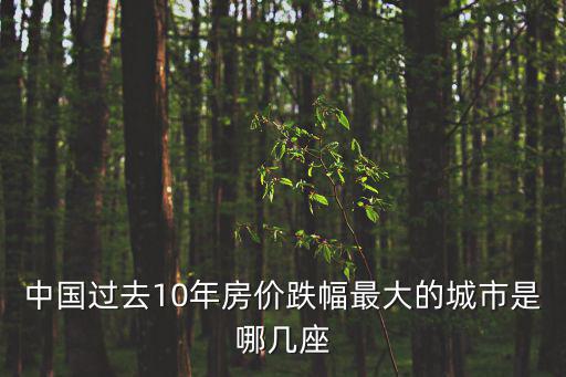 中國過去10年房價跌幅最大的城市是哪幾座