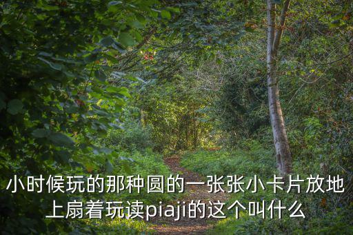 小時候玩的那種圓的一張張小卡片放地上扇著玩讀piaji的這個叫什么