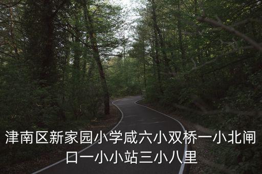 津南區(qū)新家園小學(xué)咸六小雙橋一小北閘口一小小站三小八里